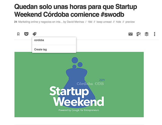 Compartir con Feedly 2