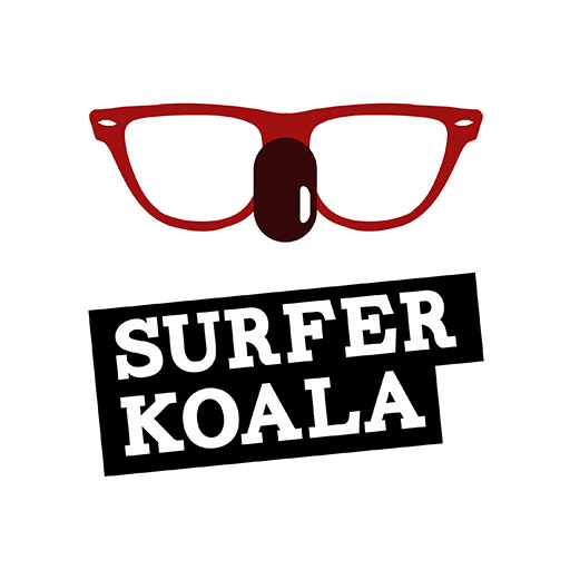 surfer koala cuadrado