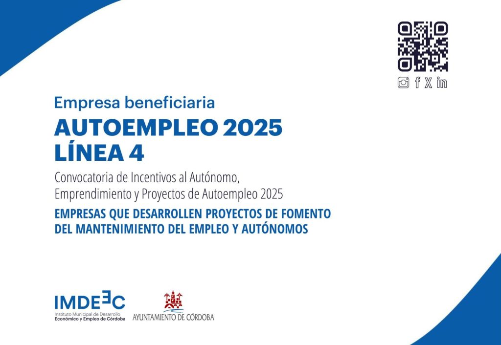 IMDEEC Pegatinas 2025 Autoempleo L4